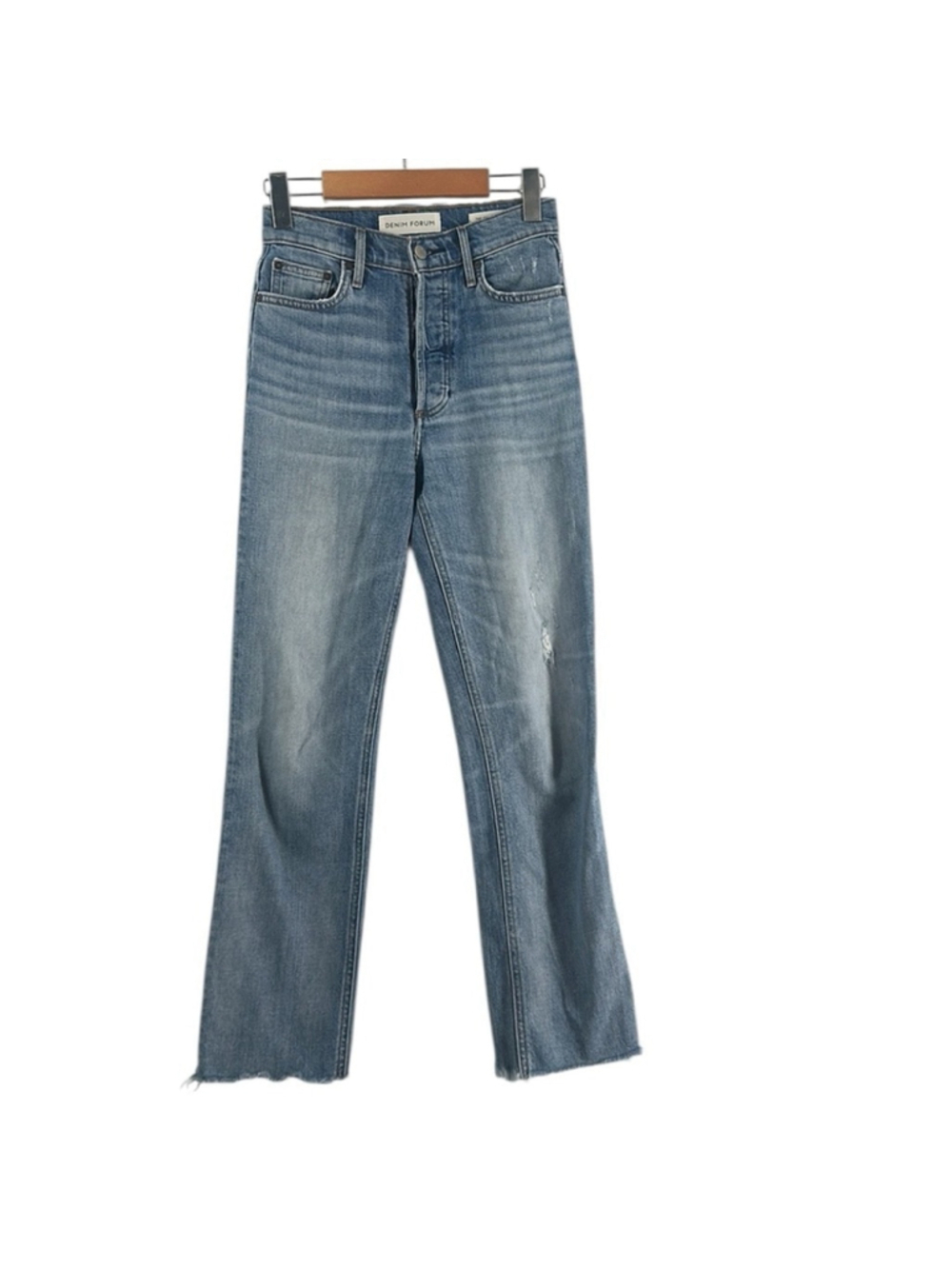 Aritzia Denim Forum Arlo High Rise Straight Jeans in Classic Blue sz 24